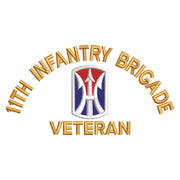 U.S. Army 11th Infantry Brigade Logo digitized embroidery design