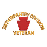 U.S. Army 28th Infantry Division Logo digitized embroidery design