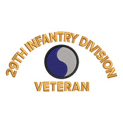U.S. Army 29th Infantry Division Logo digitized embroidery design
