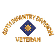 U.S. Army 40th Infantry Division Logo digitized embroidery design