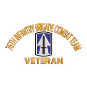 U.S. Army 76th Infantry Brigade Combat Team Logo digitized embroidery design