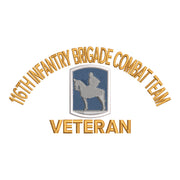 U.S. Army 116th Infantry Brigade Combat Team Symbol digitized embroidery design