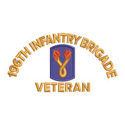 U.S. Army 196th Infantry Brigade Logo digitized embroidery design