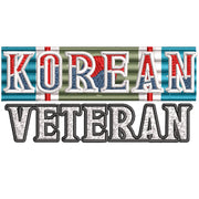 Proud Korean Veteran digitized embroidery design