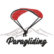 Paragliding digitized embroidery design