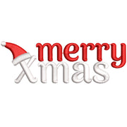 Merry Chirstmas Sets Typography digitized embroidery design