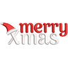 Merry Chirstmas Sets Typography digitized embroidery design