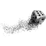 Particle Dice dtg printing design