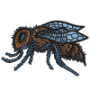 Realistic Bee digitized embroidery design