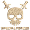 Skull Special Forces digitized embroidery design