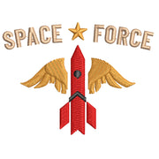 US Rocket Space Force digitized embroidery design