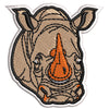 Rhino digitized embroidery design