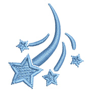 Shooting Star digitized embroidery design