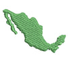 Simple Map of Mexico Logo digitized embroidery design