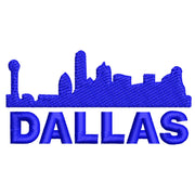 Dallas City Skyline digitized embroidery design