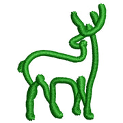 Lineal Deer digitized embroidery design