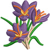 Realistic Saffron digitized embroidery design