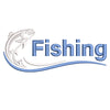 Fishing Club with Fish Logo digitized embroidery design