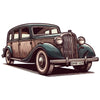 Classic Vintage Car dtg printing design