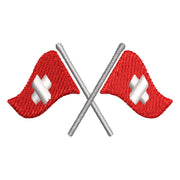 Cross Swiss Flag digitized embroidery design