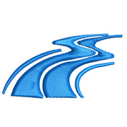 Blue River Illustration digitized embroidery design