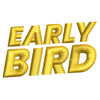 Early Bird Icon digitized embroidery design