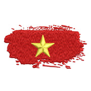 Star Vietnam Veteran digitized embroidery design