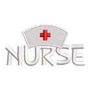 Pure Nurse Sign digitized embroidery design