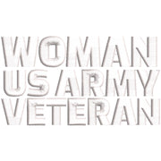 Woman Us Army Veteran digitized embroidery design