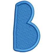Doodle Letter B digitized embroidery design