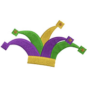 Madi Gras Carnival Crown digitized embroidery design