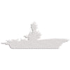 US Navy Warship Icon Icon digitized embroidery design