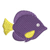 Purple Tang digitized embroidery design