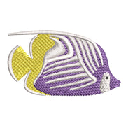 Threadfin Butterfly Fish digitized embroidery design