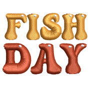 Fish All Day digitized embroidery design