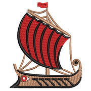 Argo Boat digitized embroidery design