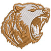 Angry Grizzly digitized embroidery design