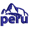 Peru Landscape Sign digitized embroidery design