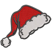 Hand Drawn Santa Claus Hat digitized embroidery design