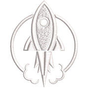 US Space Rocket Force digitized embroidery design