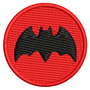 Bat Armor Shield digitized embroidery design