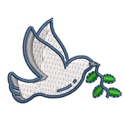 Dove of Peace digitized embroidery design