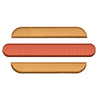 Simple Hamburger Icon digitized embroidery design