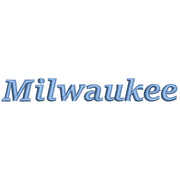 Milwaukee Wisconsin Logo digitized embroidery design