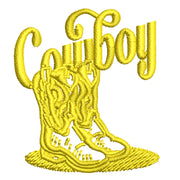 Vintage Wild West digitized embroidery design