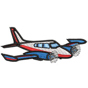 Light Airplane digitized embroidery design