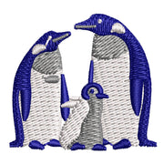 Penguin Family digitized embroidery design