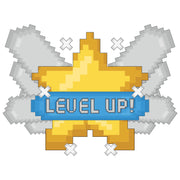 Level Up Star dtg printing design