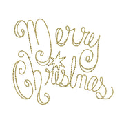 Glitter Merry Christmas Logo