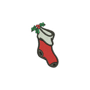 Christmas Stocking with Mistletoe